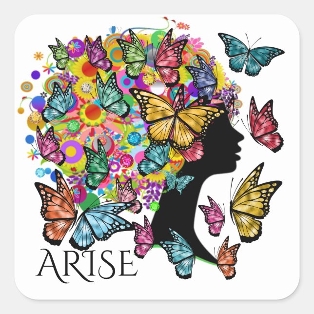 Bling Butterfly Sticker (Front)