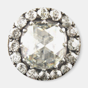 Bling Diamond Rhinestone Vintage Costume Jewellery Magnet