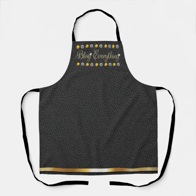 Bling Everything Jewelled Apron (Front)