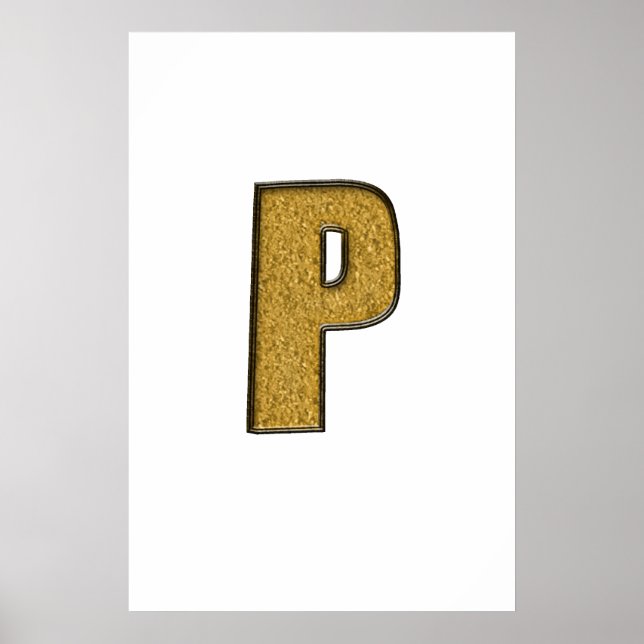 Bling Gold P Poster (Front)