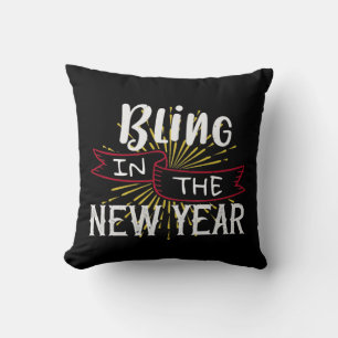 Bling In The New Year Cushion
