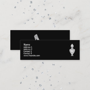 Bling Perfume Bottle Mini Business Card