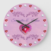 Bling Pink Heart & Cherub Personalised