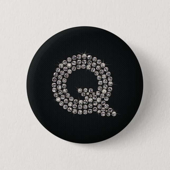 bling - Q 6 Cm Round Badge (Front)