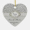 BLING Silver CUSTOM 25th ANNIVERSARY GIFT ORNAMENT