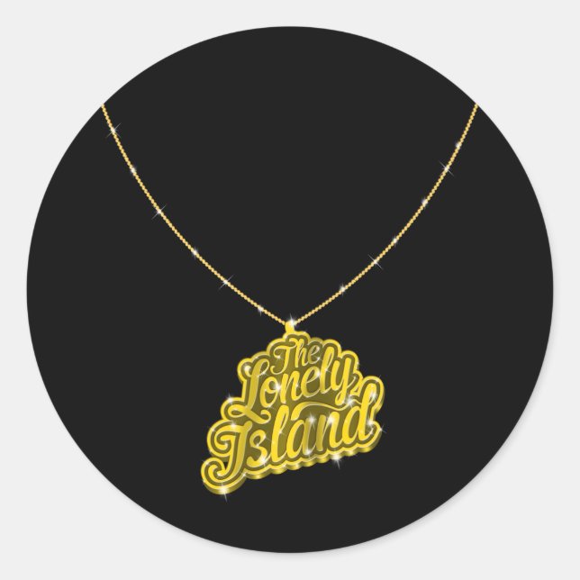 Bling Small Classic Round Sticker (Front)