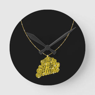 Bling Small Round Clock