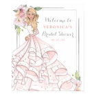 Blingy Glamor Bride Bridal Shower Welcome Sign