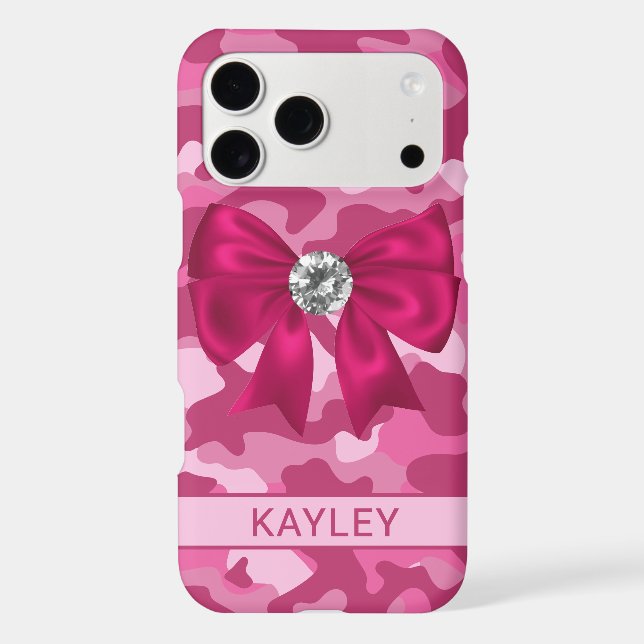 Blingy Pink Camouflage Personalised (Back)