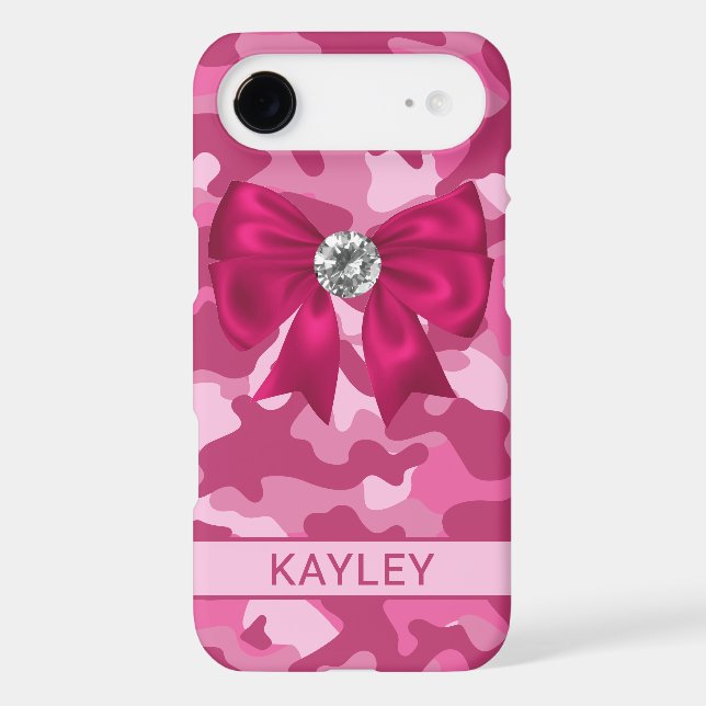 Blingy Pink Camouflage Personalised (Back)