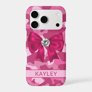Blingy Pink Camouflage Personalized