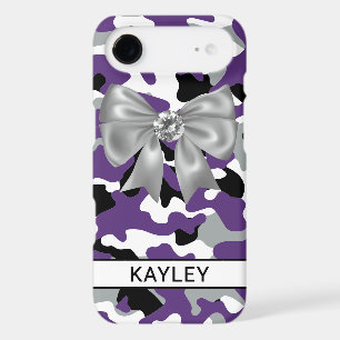 Blingy Purple Black Camouflage Personalized