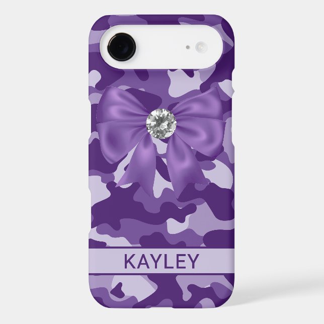 Blingy Purple Camouflage Personalised (Back)