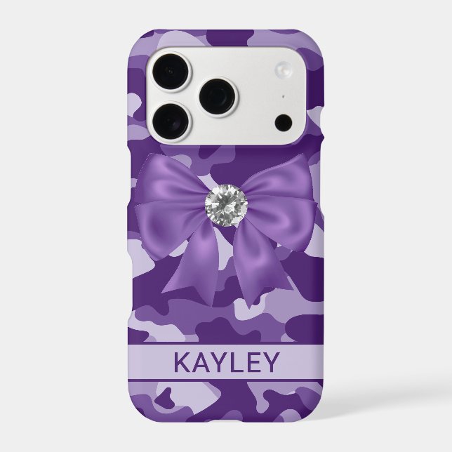 Blingy Purple Camouflage Personalised (Back)