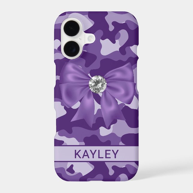 Blingy Purple Camouflage Personalised (Back)