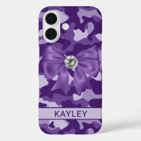 Blingy Purple Camouflage Personalised