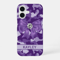Blingy Purple Camouflage Personalised