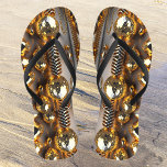 Blink! Beautiful chaos jewellery in gold  Thongs<br><div class="desc">This flip flops feature a super cool chaotic gold jewellery - generated with artificial intelligence and my ideas. Super for all women,  for weddings,  summer,  holidays and more!</div>