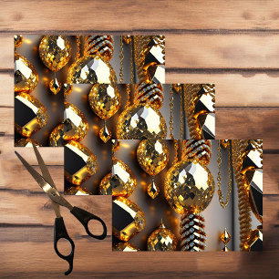 Blink! Beautiful chaos jewellery in gold  Tissue Paper