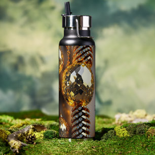 Blink! Beautiful chaos jewellery in gold  Water Bottle