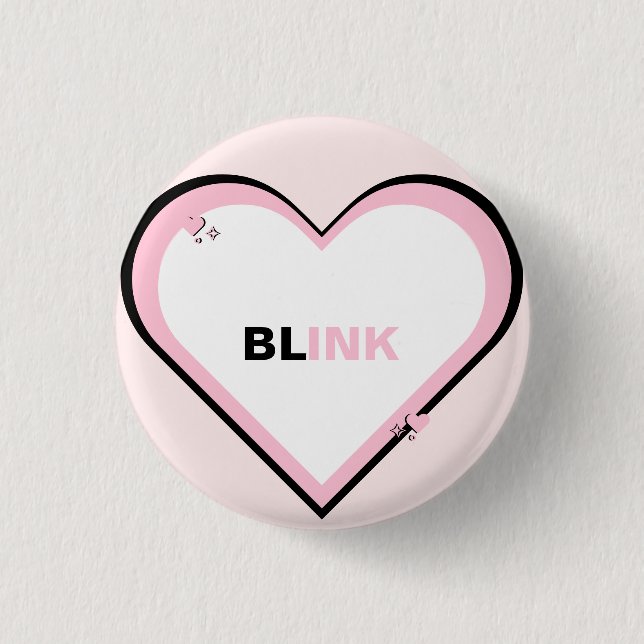 Blink Cute Kpop Teen Aesthetic 3 Cm Round Badge (Front)