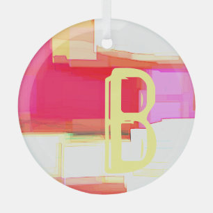 "Blink" Initial Glass Tree Decoration