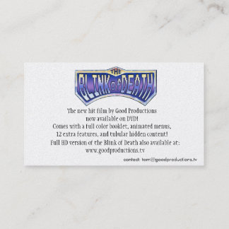 Blink of Death DVD Card