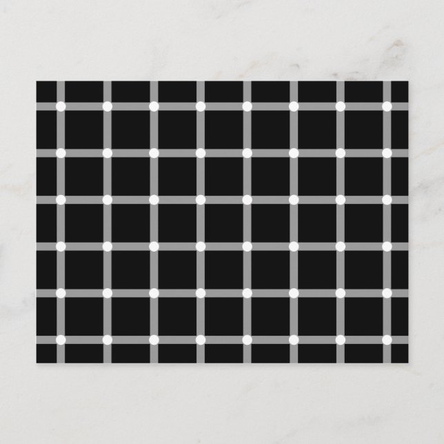 Blinking Dots - Optical Illusion Postcard (Front)