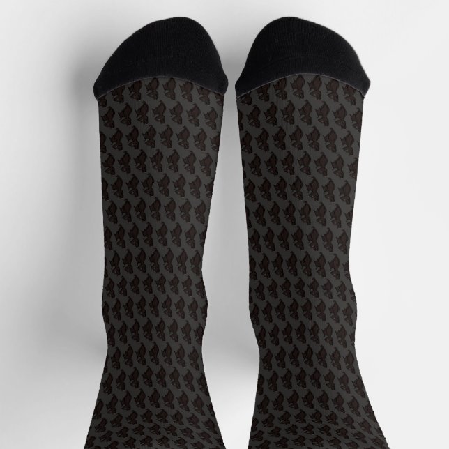 Blinky the Bat pattern Socks (Top)