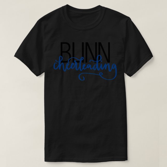 BLINN Cheerleading Black T-Shirt (Design Front)