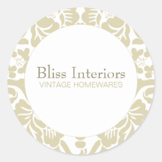 Bliss Chic Damask Floral Sticker