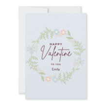 Bliss elegant flora Valentine's Day Card