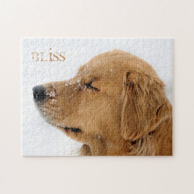 Bliss Golden Retriever Jigsaw Puzzle (Horizontal)