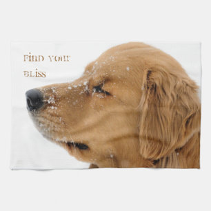 Bliss Golden Retriever Tea Towel