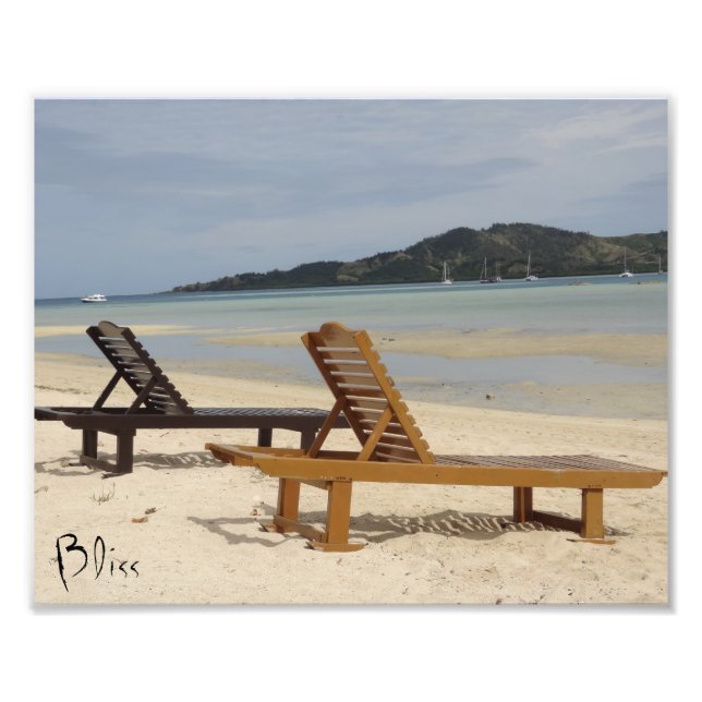 Bliss on a tropical island photo print (Front)