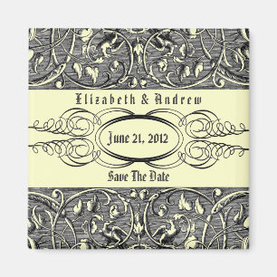 Bliss ~ Wedding Save The Date Announcement Magnet