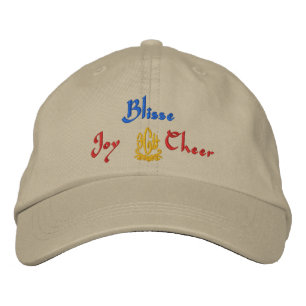 Blisse Name With English Meaning Khaki Embroidered Hat