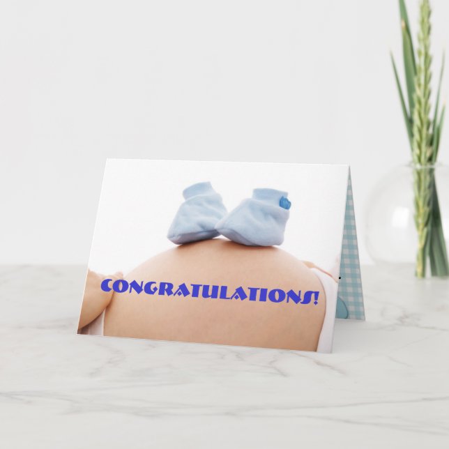 Blissful Baby Shower Card (Front)