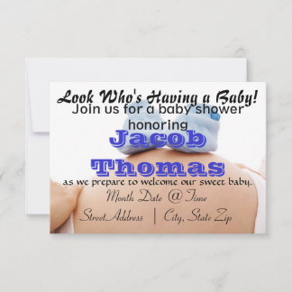 Blissful Baby Shower Invitation