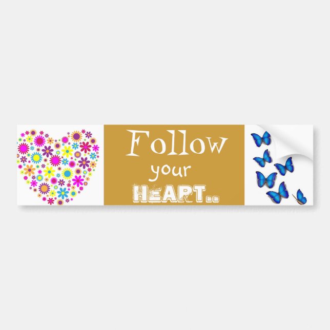 Blissful Blossoms Bumper Sticker (Front)