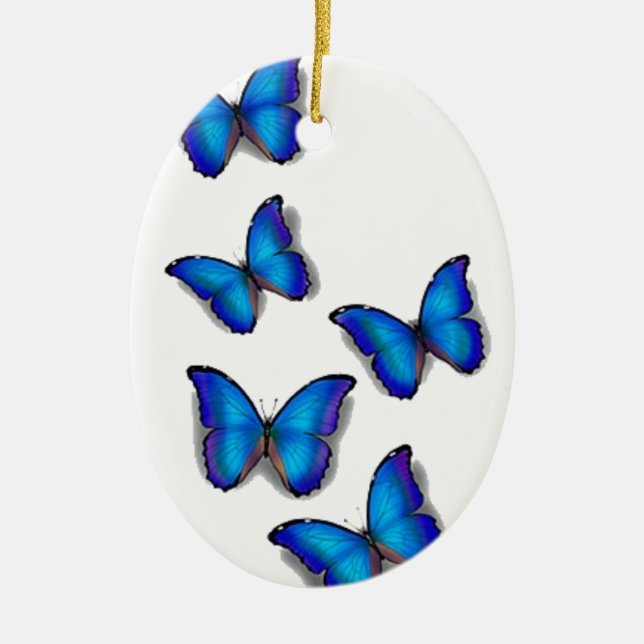Blissful Blossoms Ceramic Tree Decoration (Front)