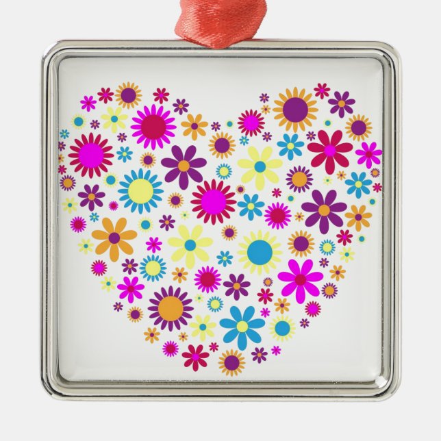Blissful Blossoms Metal Tree Decoration (Front)