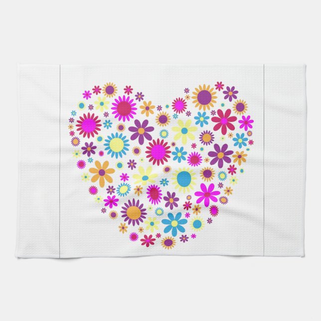 Blissful Blossoms Tea Towel (Horizontal)