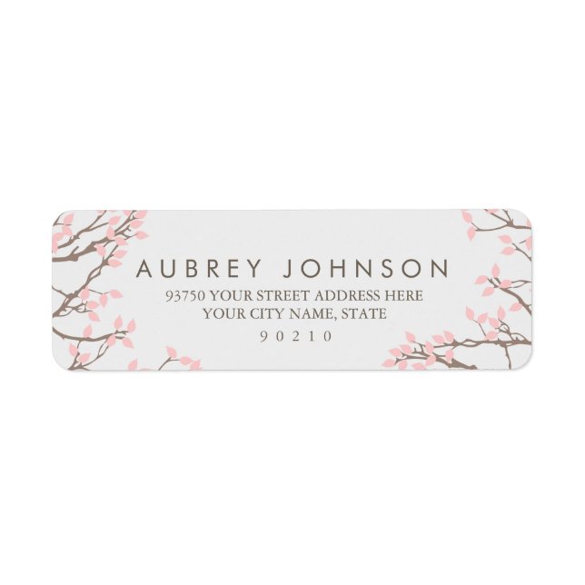 Blissful Branches Address Labels (Front)