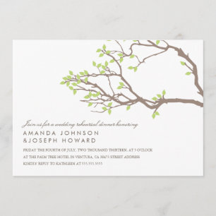 Blissful Branches Rehearsal Dinner Invitation