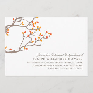 Blissful Branches Retirement Party Invite