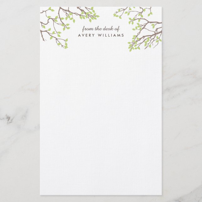 Blissful Branches Stationery (Front)