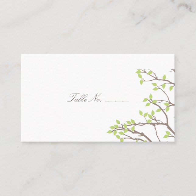 Blissful Branches Table Escort Place Card (Front)