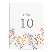 Blissful Branches Table Numbers