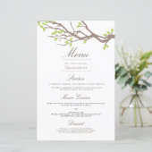 Blissful Branches Wedding Dinner Menu (Standing Front)